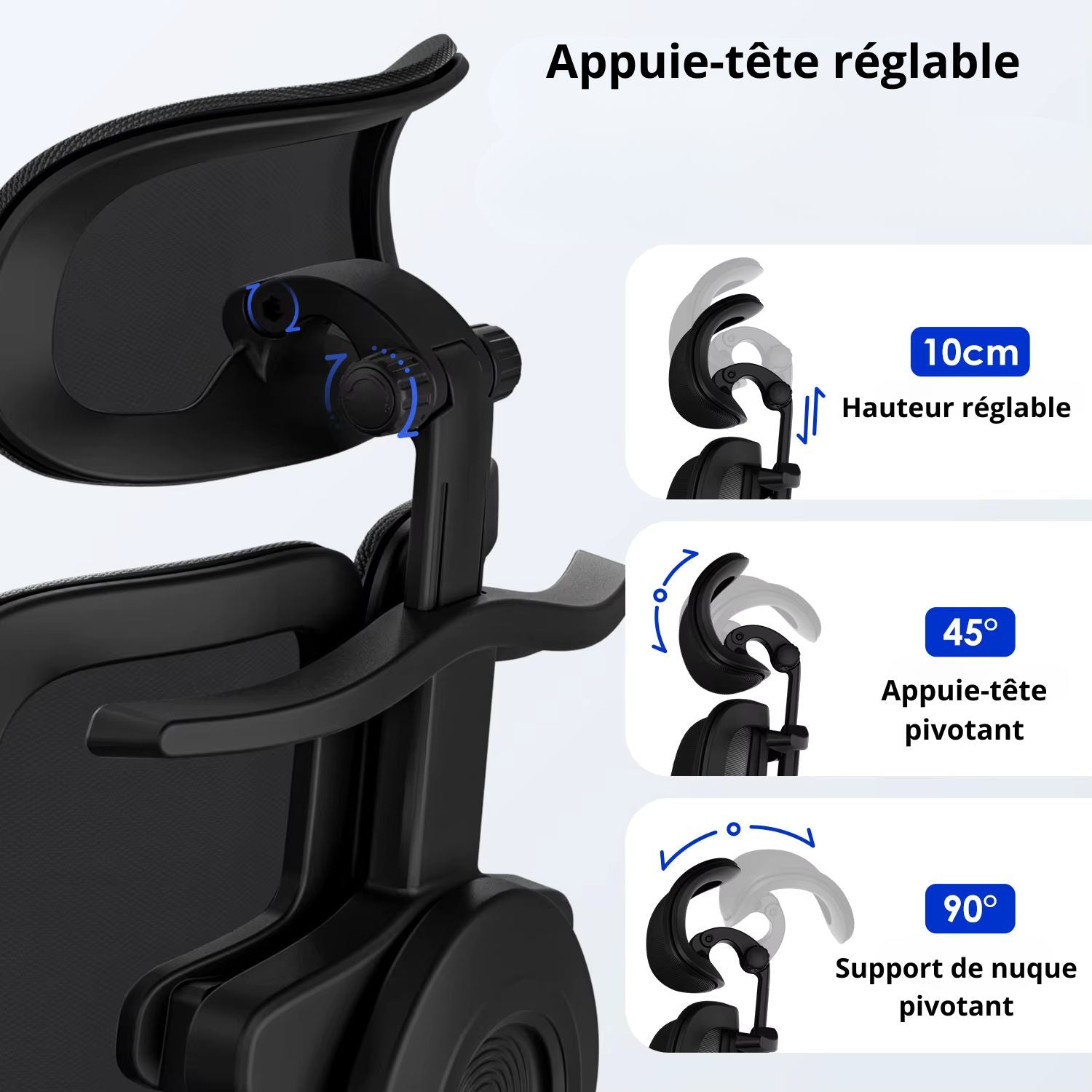 Chaise De Bureau Ergonomique Noir