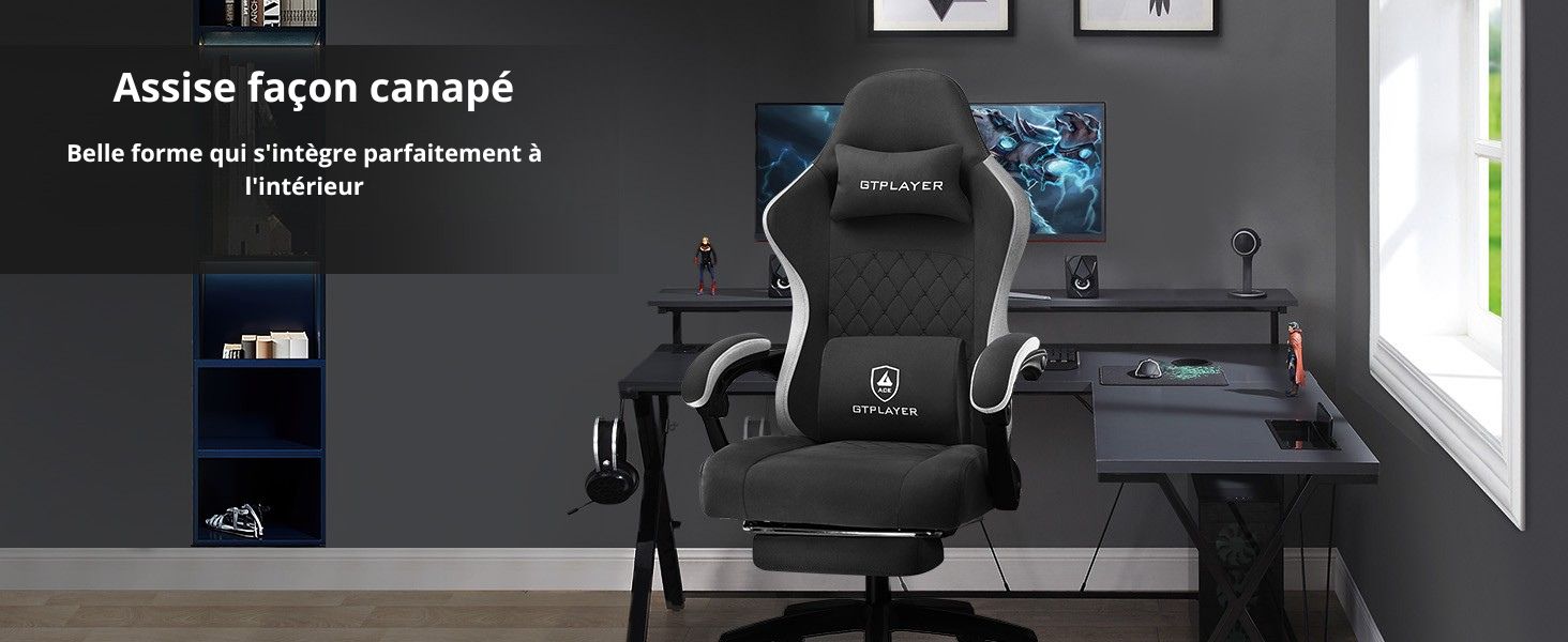Chaise De Bureau Ergonomique Gaming Gamme De Couleurs