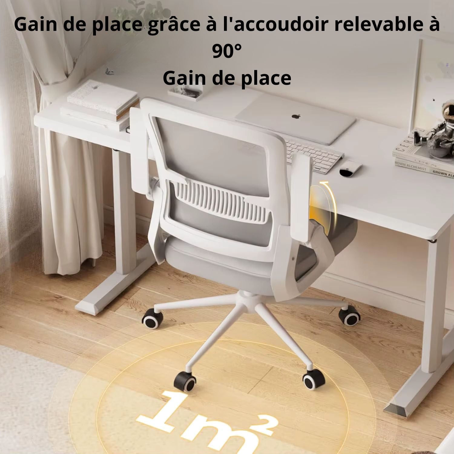 Chaise De Bureau Ergonomique Gris/ Noir/ Rose