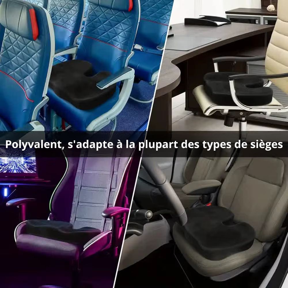 Coussin Lombaire Ergonomique Noir Ou Gris