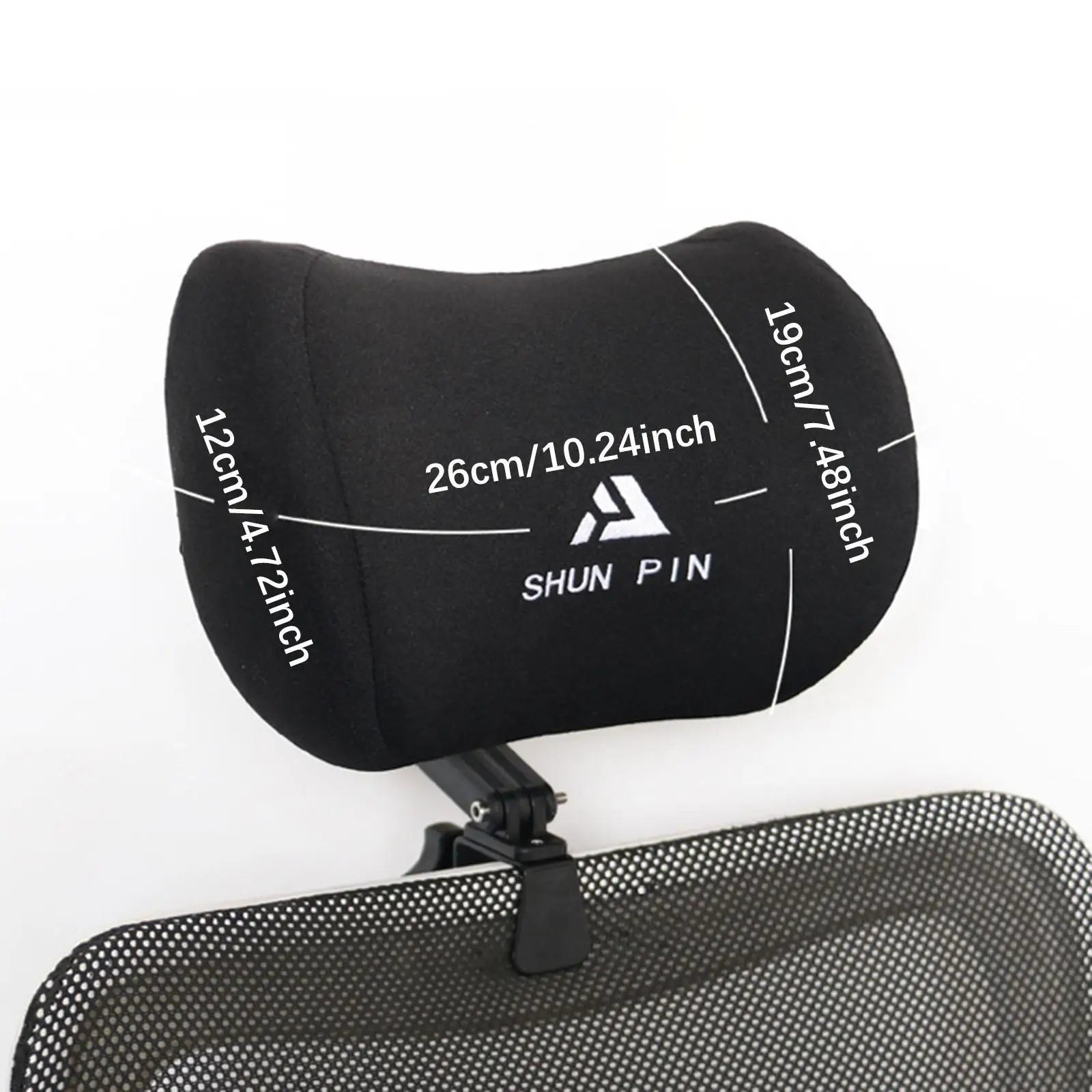 Appui-Tête Ergonomique Noir Pour Chaise De Bureau