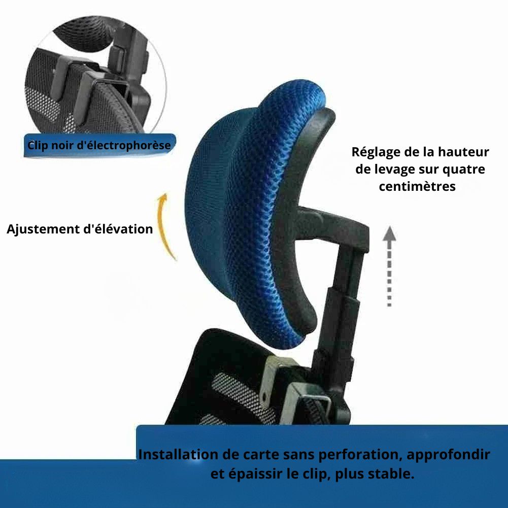 Appui-Tête Ergonomique Pour Chaise De Bureau Gamme De Couleurs