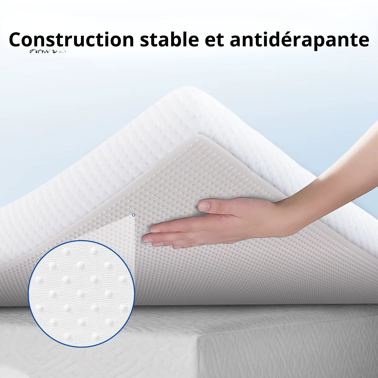 Surmatelas Orthopédique Confortable Blanc