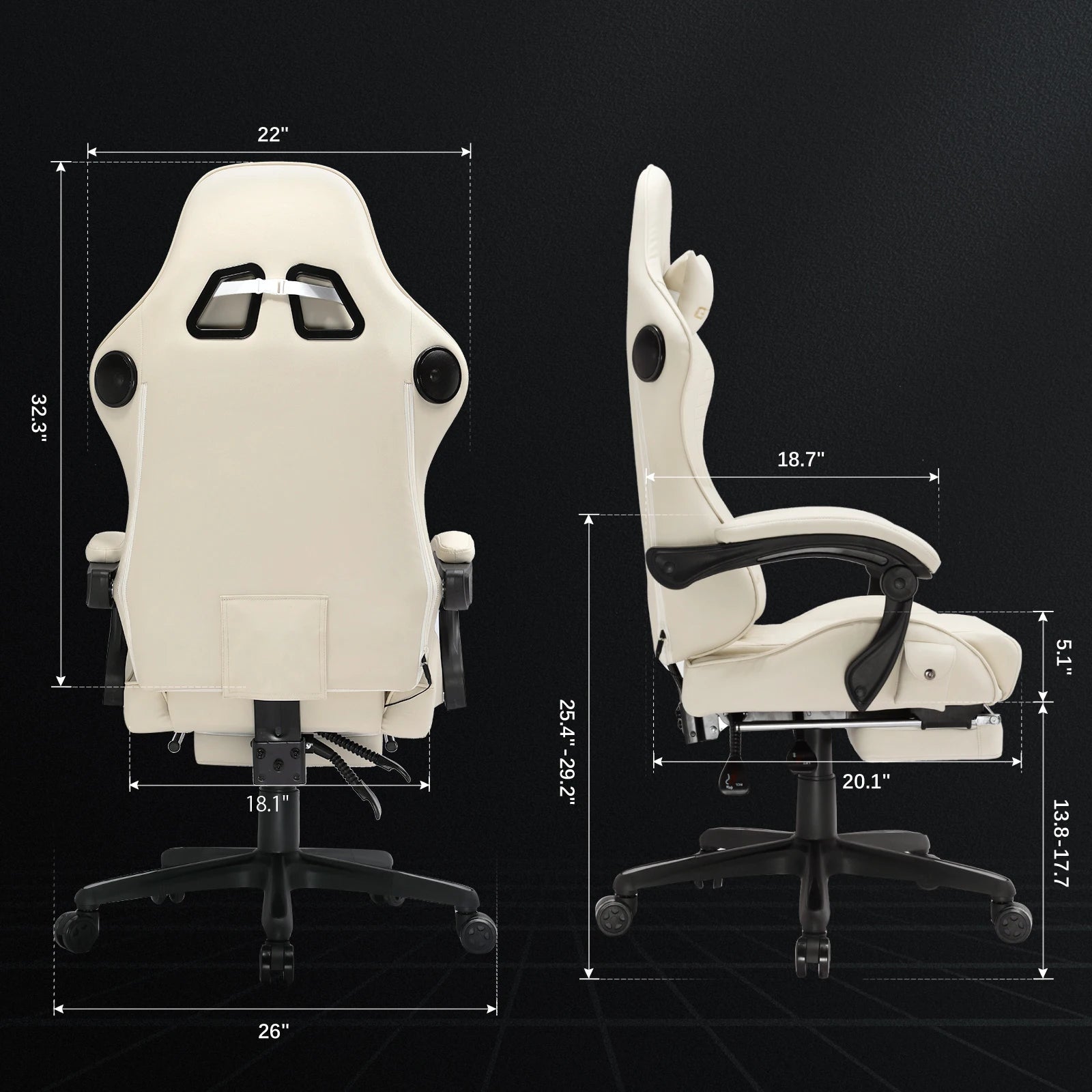 Chaise De Bureau Ergonomique Gaming Gamme De Couleurs