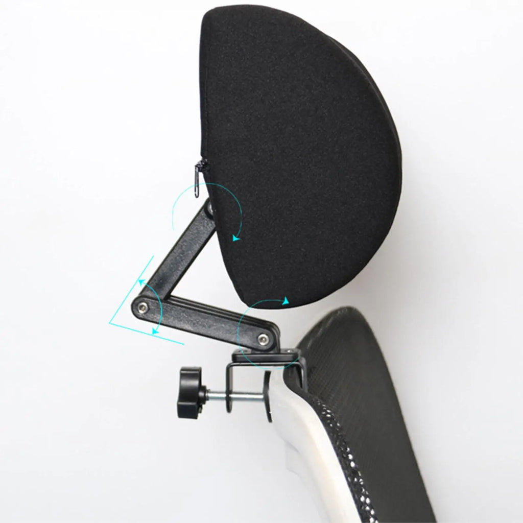 Appui-Tête Ergonomique Noir Pour Chaise De Bureau
