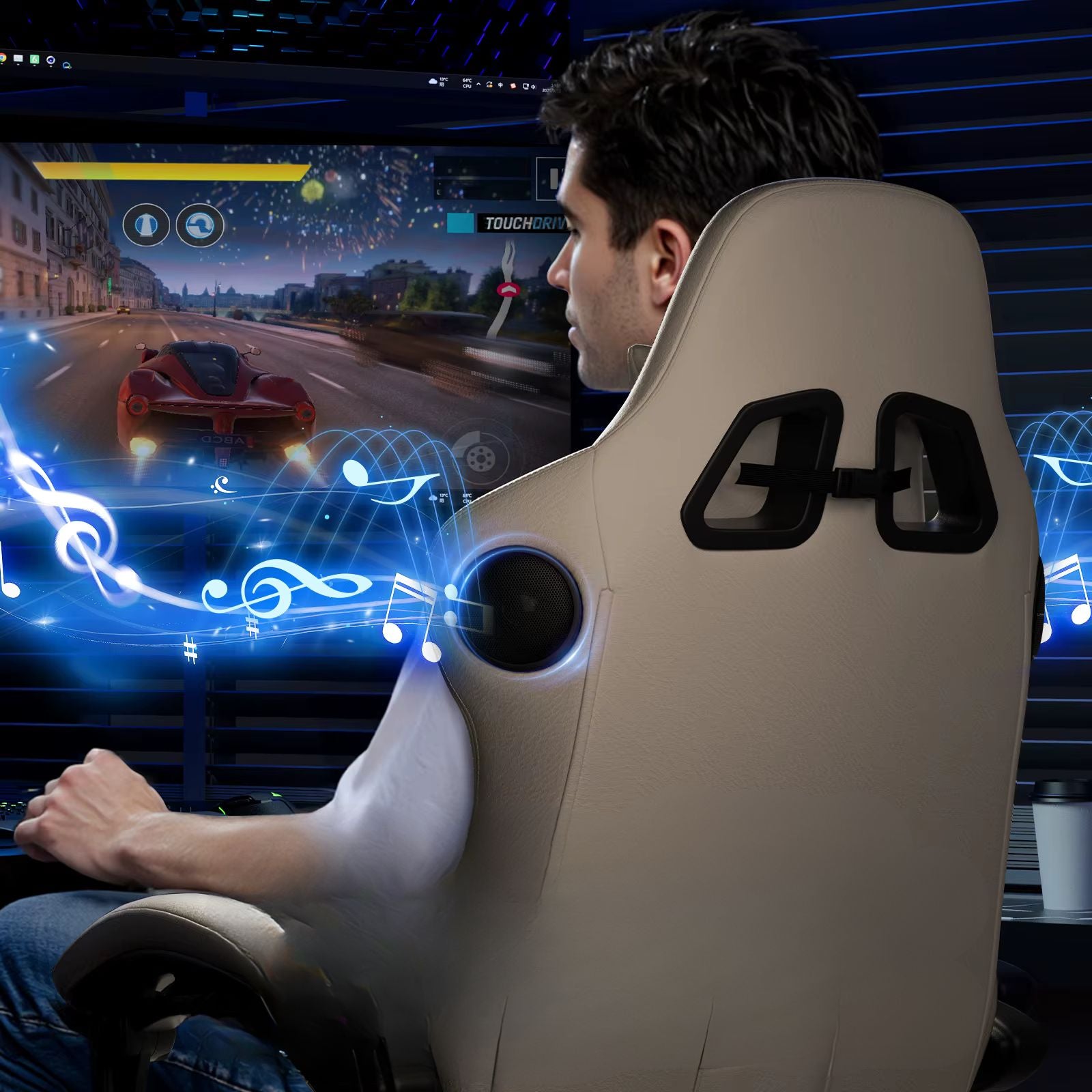 Chaise De Bureau Ergonomique Gaming Gamme De Couleurs