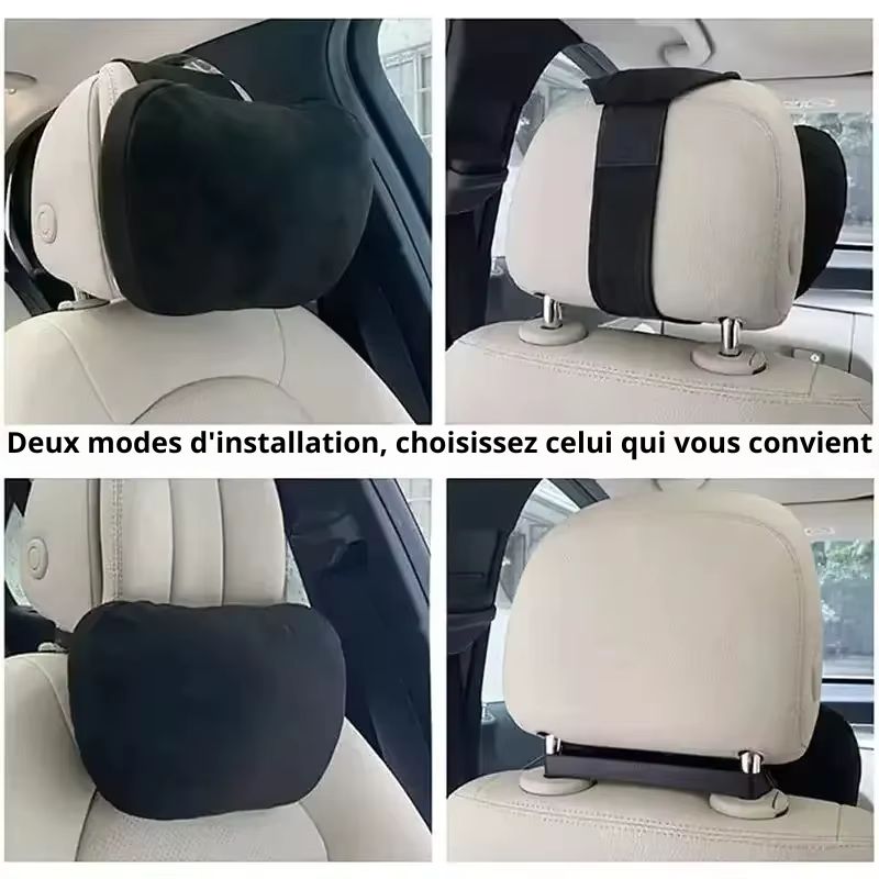Coussin Appui-Tête Pour voiture Gamme De Couleurs Arrondi Ou Rectangulaire