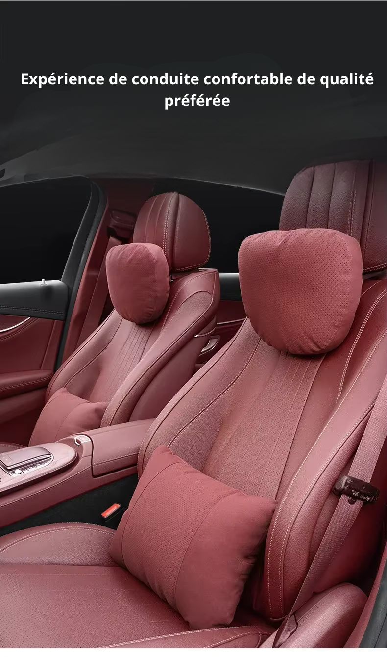 Coussin Appui-Tête Pour voiture Gamme De Couleurs Arrondi Ou Rectangulaire