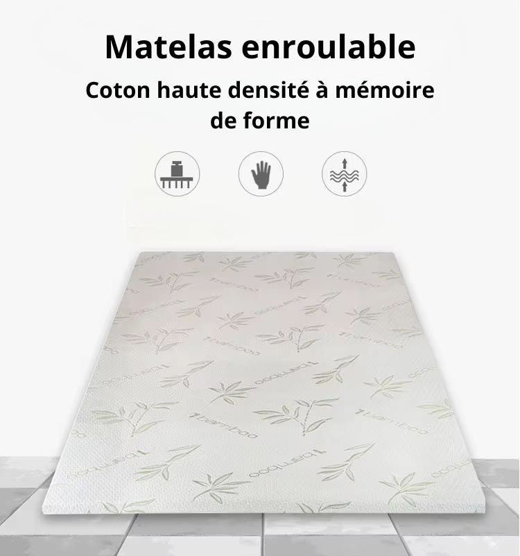 Surmatelas Orthopédique Confortable Motif Bamboo
