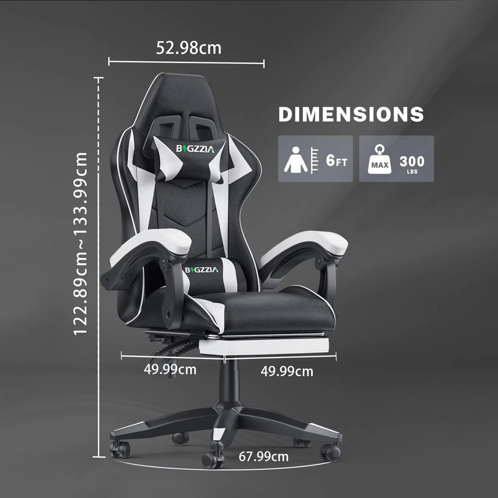 Chaise De Bureau Ergonomique gamer Blanc / Noir/ Rouge/ Bleu