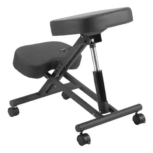 Chaise De Bureau Ergonomique à Genoux Noir