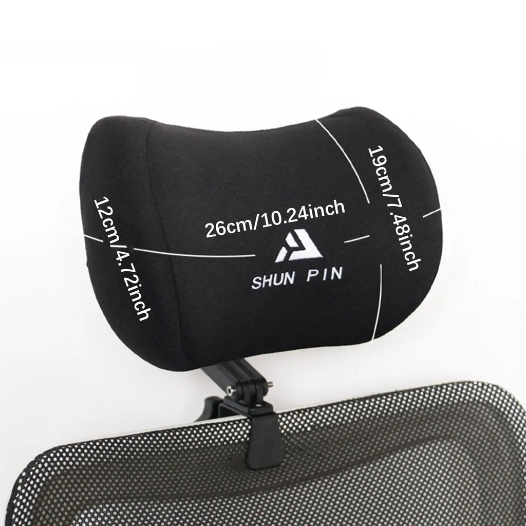 Appui-Tête Ergonomique Noir Pour Chaise De Bureau