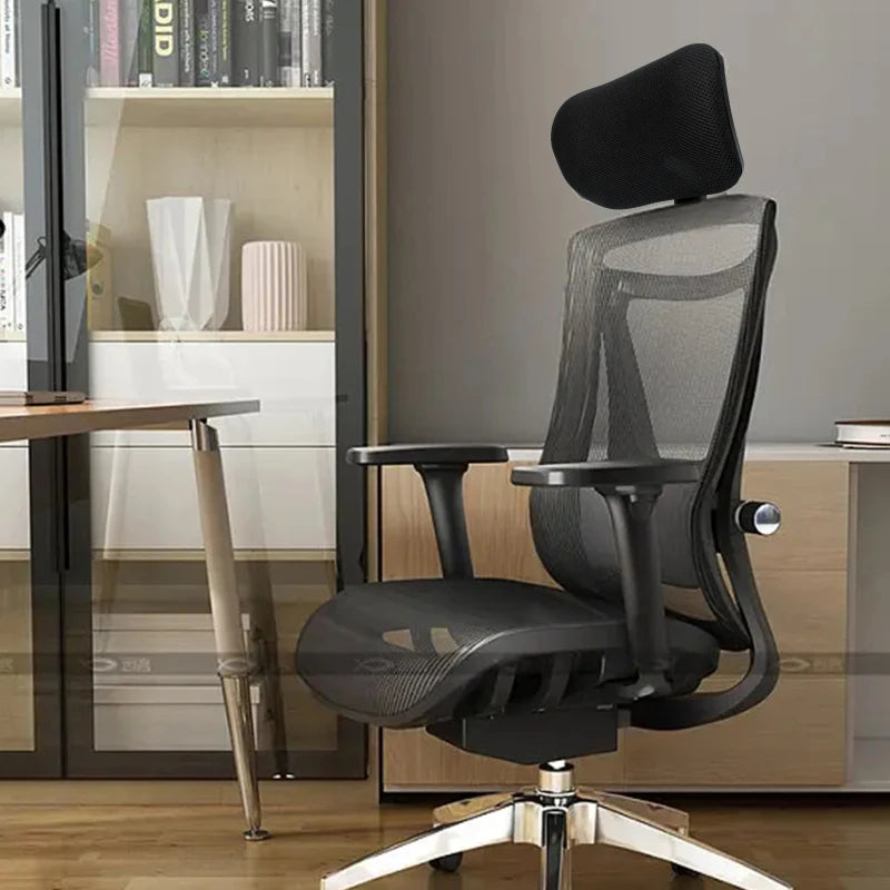Appui-Tête Ergonomique Noir Pour Chaise De Bureau