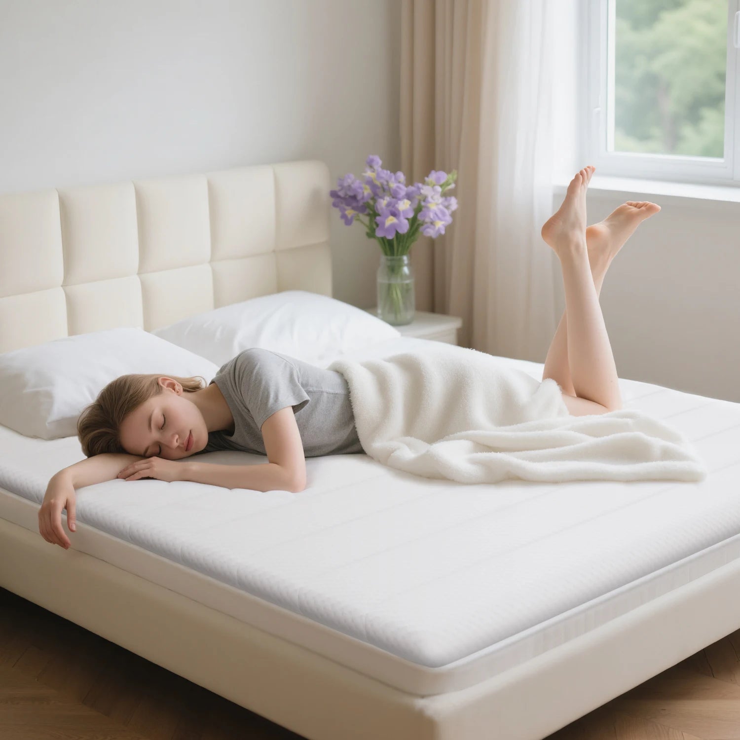Surmatelas Orthopédique Confortable Blanc