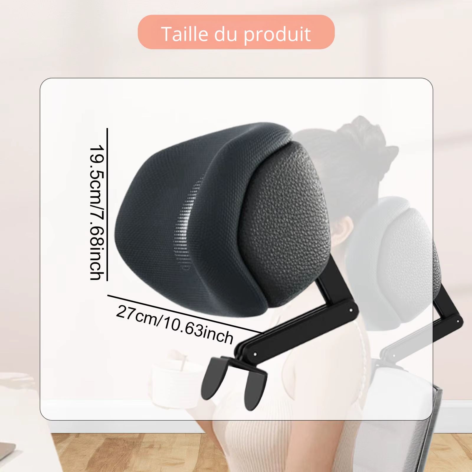 Appui-Tête Ergonomique Pour Chaise De Bureau